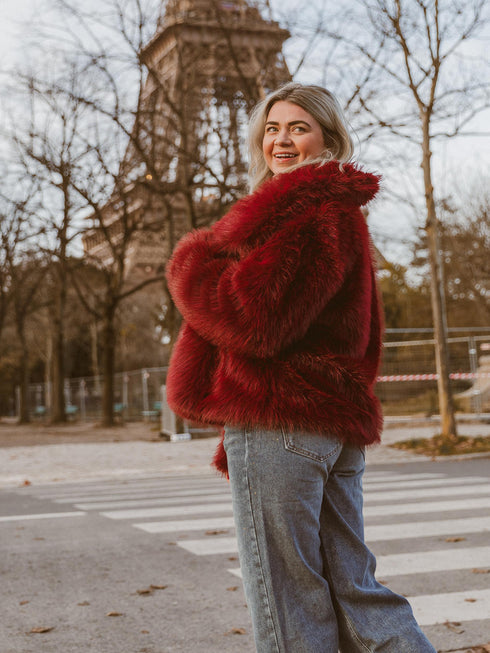 Fake fur bordeaux jack PRE ORDER DELIVERY